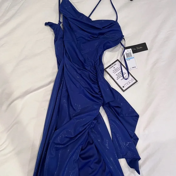 royal blue wedding guest dress Royal Blue Halter Open Back Long Party Dress Wedding Guest Dress, DP36 –  DSProm